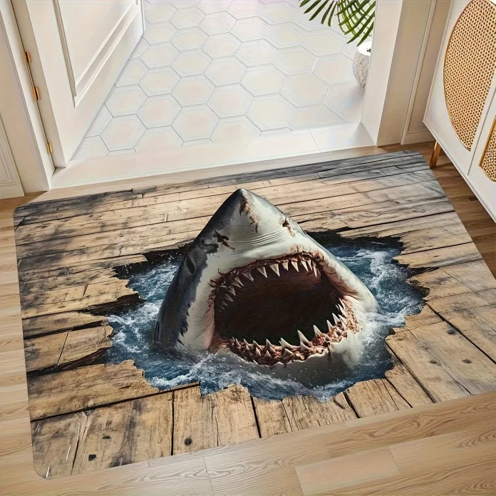 Home Bathroom Wear - VIKAMA Shark Hole Entrance Door Carpet