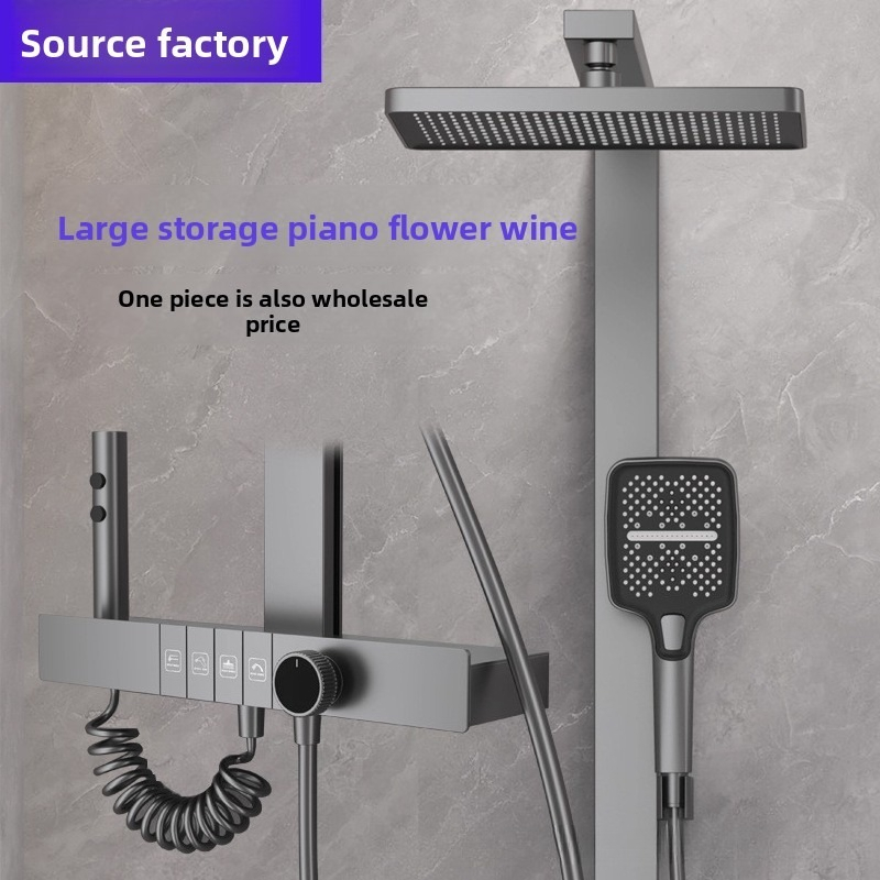 Home Bathroom Set - Digital Shower Head Set Pressure Boost