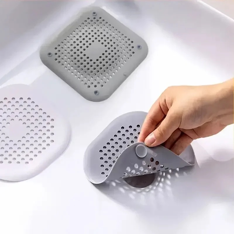 Drain Hair Catcher - Plug Stopper Kitchen Sewer Silicone Bathroom