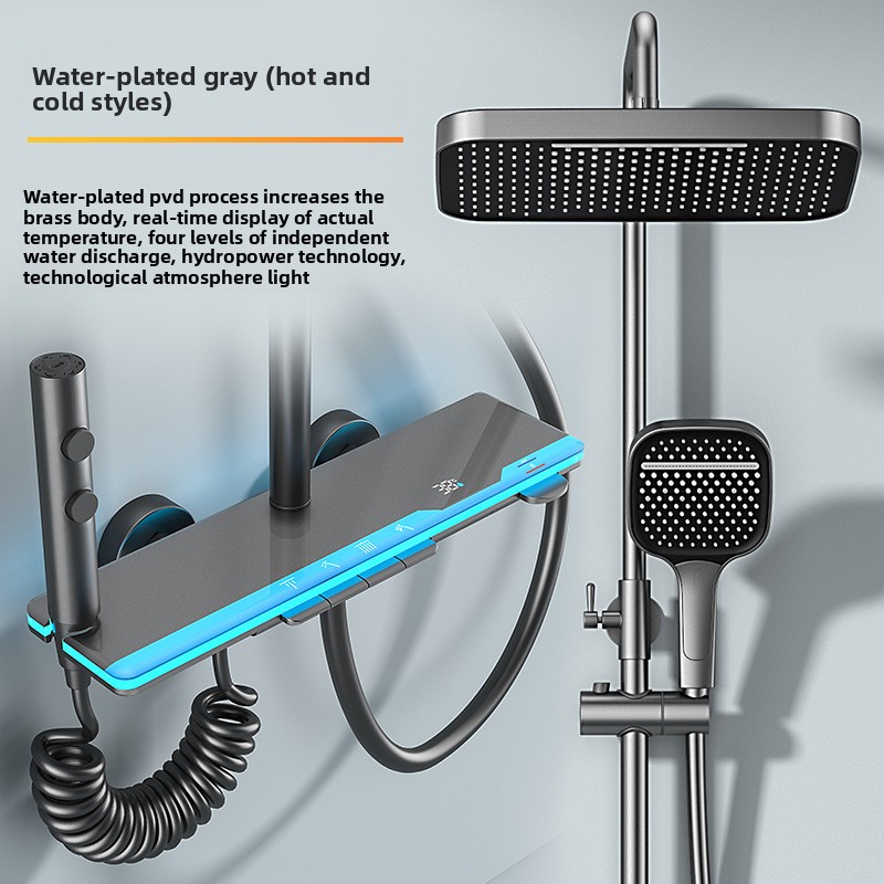Home Bathroom Set - Smart Digital Display Thermostatic Shower Set