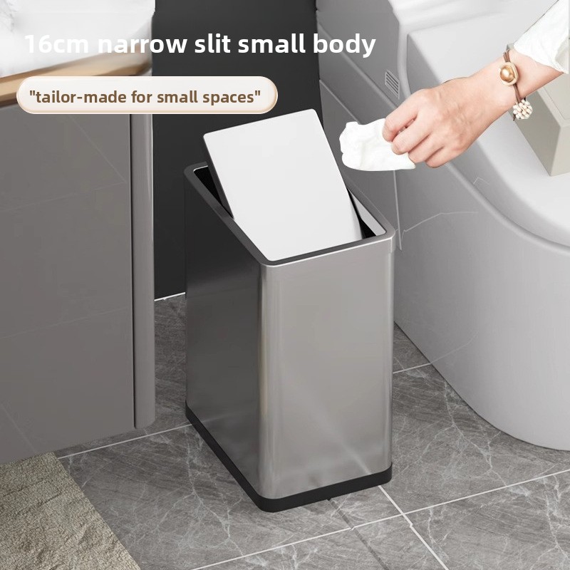 Home Goods Bathroom Decor - Good-looking Trash Can for Bathroom Slim