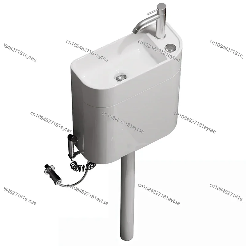 Home Bathroom Set - Squatting toilet ceramic water tank with