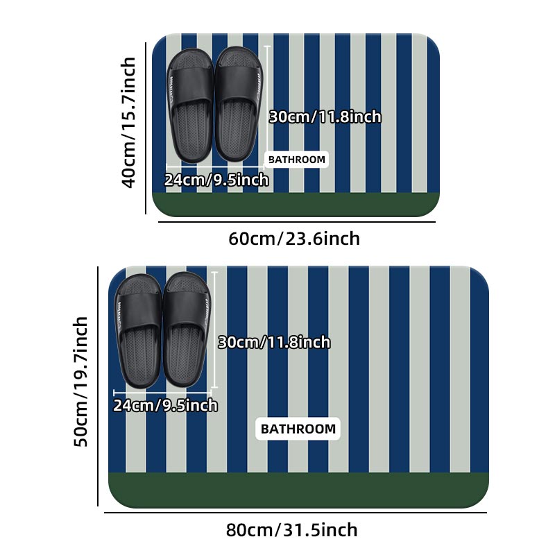 Non-slip bath mat, striped sta - đánh giá và giá Home Center Bathroom Accessories