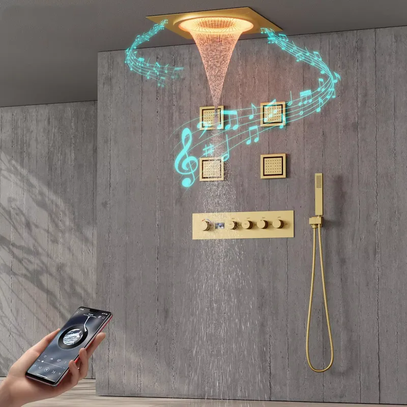 Smart LED Shower Set Bathroom  - đánh giá và giá Home Bathroom Set