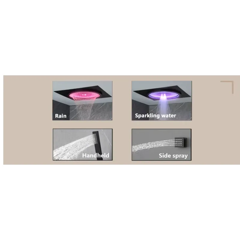 Smart LED Shower Set Bathroom  - đánh giá và giá Home Bathroom Set