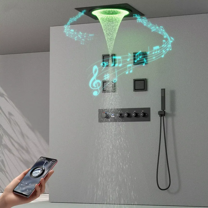 Smart LED Shower Set Bathroom  - đánh giá và giá Home Bathroom Set