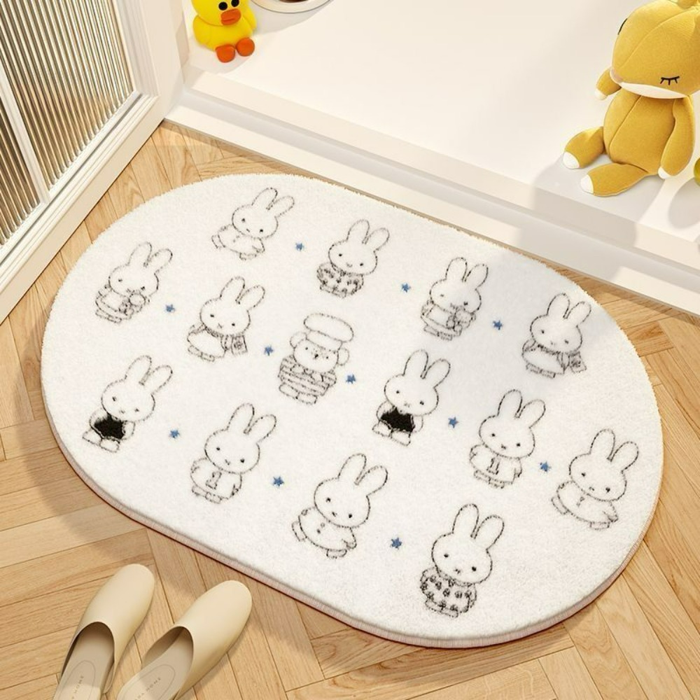 Miffy Cartoon Floor Mat Soft I - đánh giá và giá Home Goods Bathroom Decor