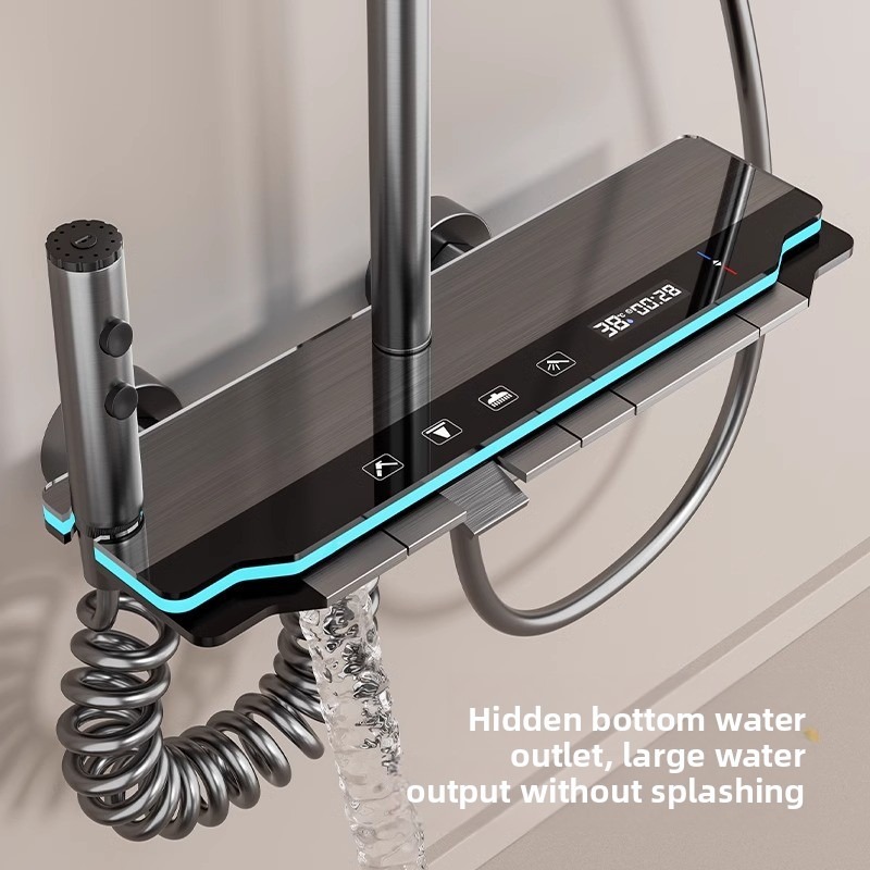 Digital Shower Head Set Pressu - đánh giá và giá Home Bathroom Set