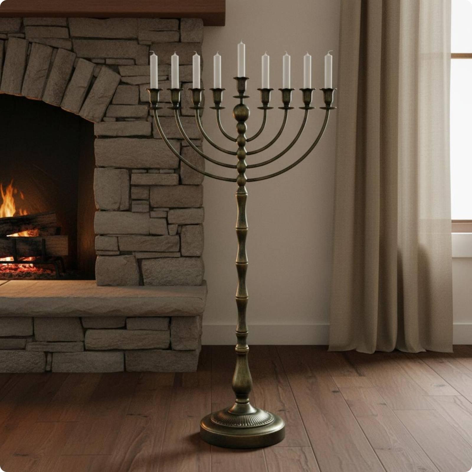 Antique Bronze Menorah Stand M - đánh giá và giá Home & Bathroom Building Products Pte Ltd Reviews