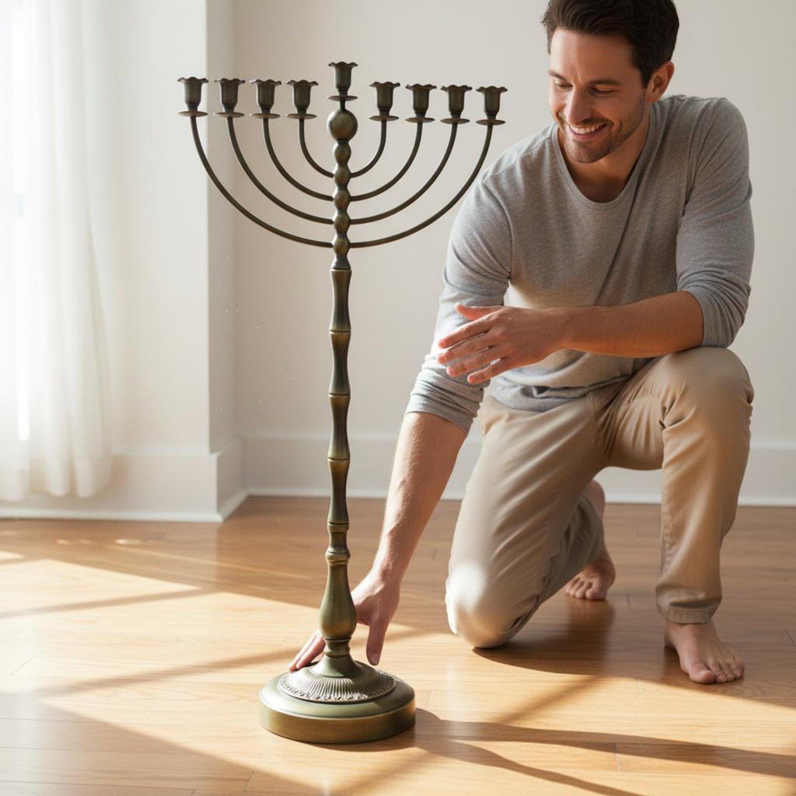 Antique Bronze Menorah Stand M - đánh giá và giá Home & Bathroom Building Products Pte Ltd Reviews