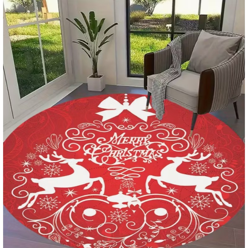 Christmas Themed carpet Santa  - đánh giá và giá Home Goods Bathroom Decor