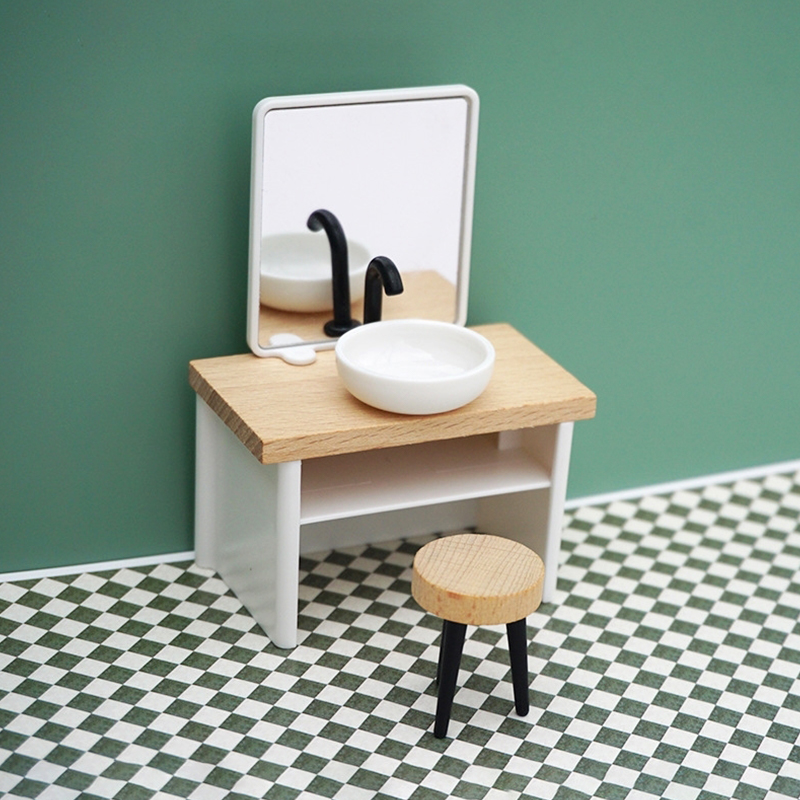 1:6/1:12 Dollhouse Miniature B - đánh giá và giá Home Bathroom Renovation