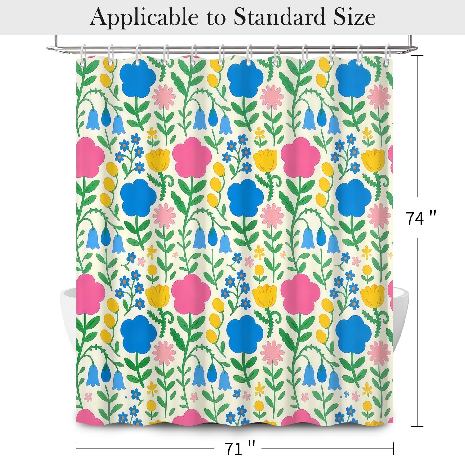 Bohemian Floral Print Shower C - đánh giá và giá Home Goods Bathroom Decor