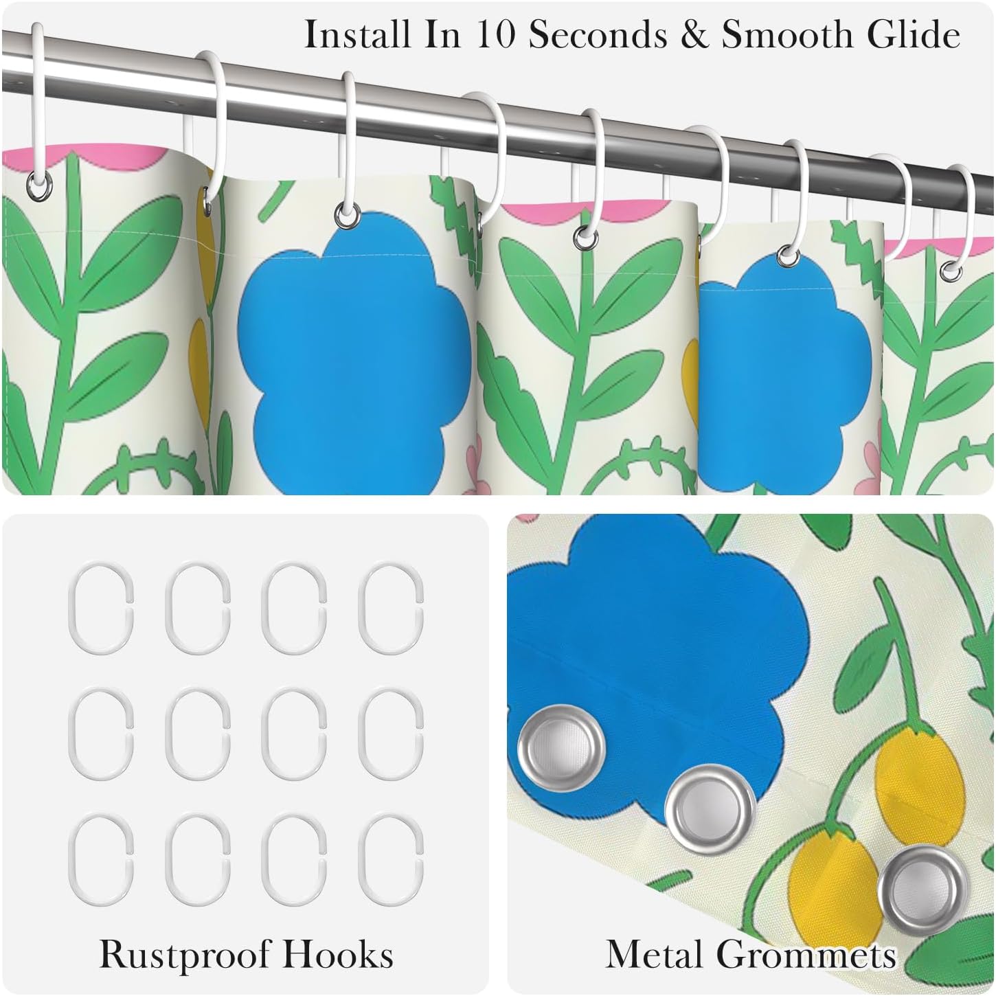 Bohemian Floral Print Shower C - đánh giá và giá Home Goods Bathroom Decor
