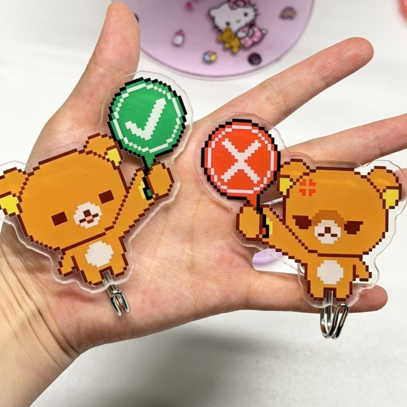 Cute Rilakkuma Adhesive Hooks  - đánh giá và giá Home Goods Bathroom Decor